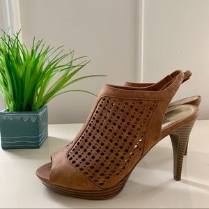 Brown Covered Heels